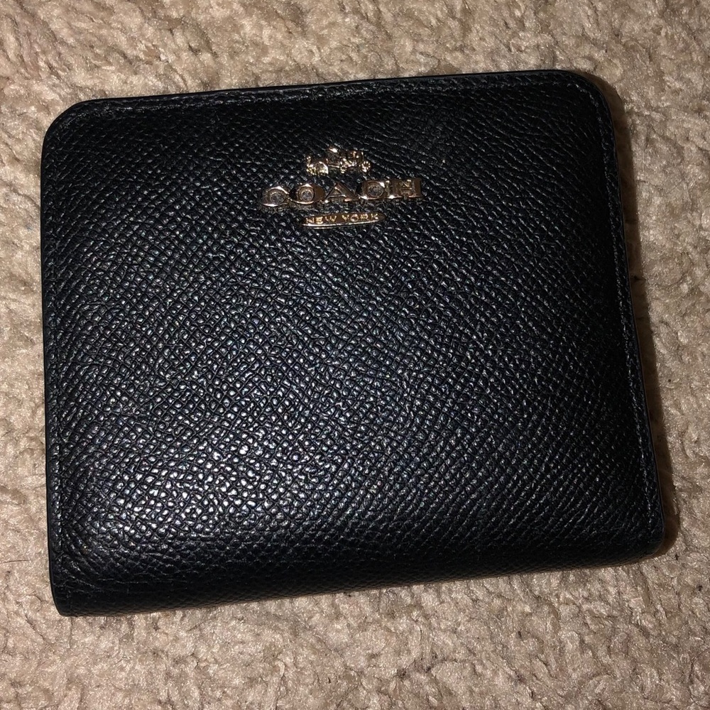 Black Leather Coach Wallet